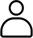 A simple black outline icon of a person, featuring a circular head and a half-oval body, on a white background—ideal for representing a Roofing Contractor in Monmouth County, NJ.